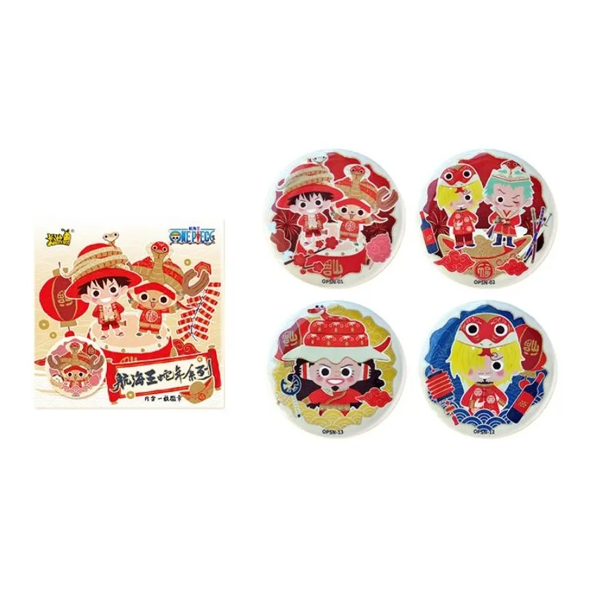 KAYOU One Piece Badge Snake Year Collection Anime Merchandise Tinplate Sunflower Seed Badge Badge Badges