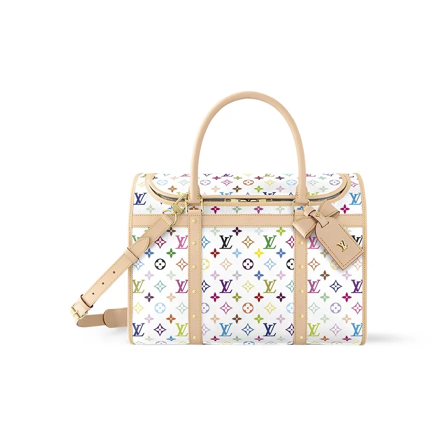 LOUIS VUITTON X Takashi Murakami Dog Bag White Multicolored