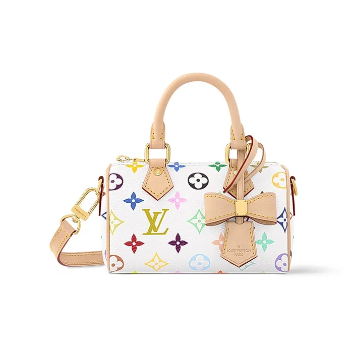 LOUIS VUITTON X Takashi Murakami Nano Speedy White Multicolored