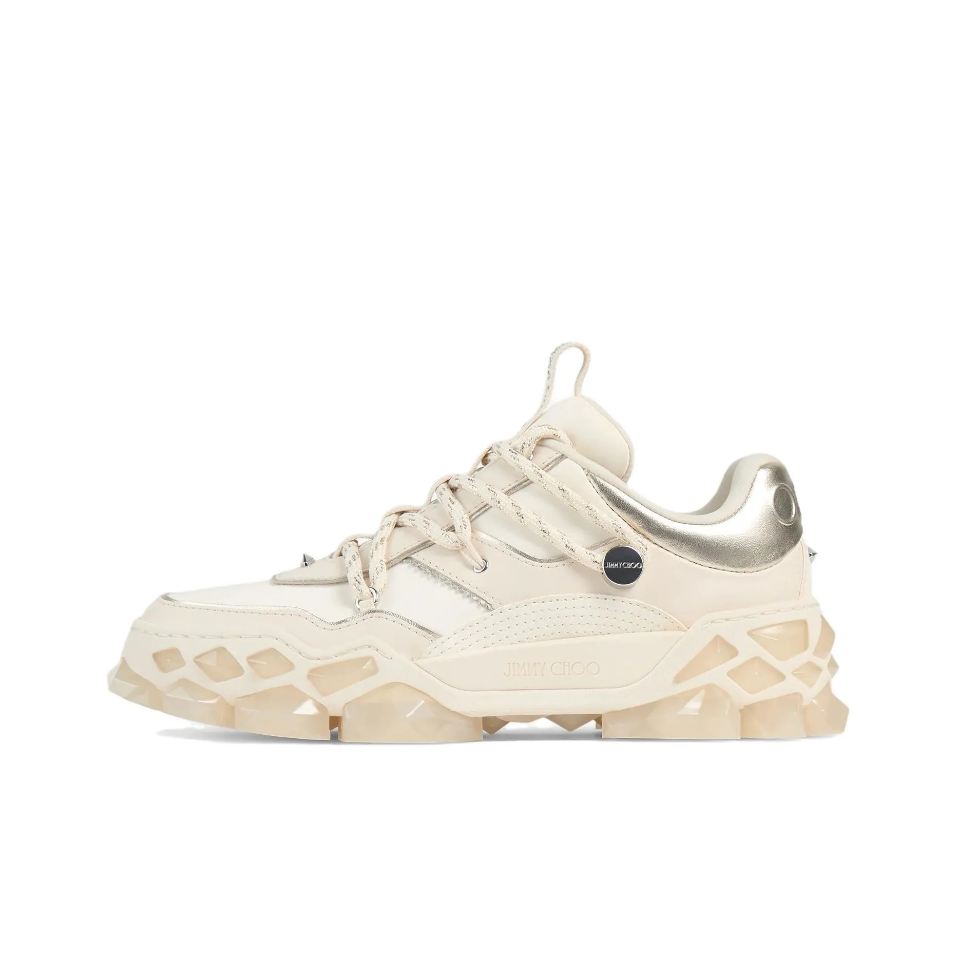 Jimmy Choo Diamond X II /M Low Top Casual Shoes Men's Beige