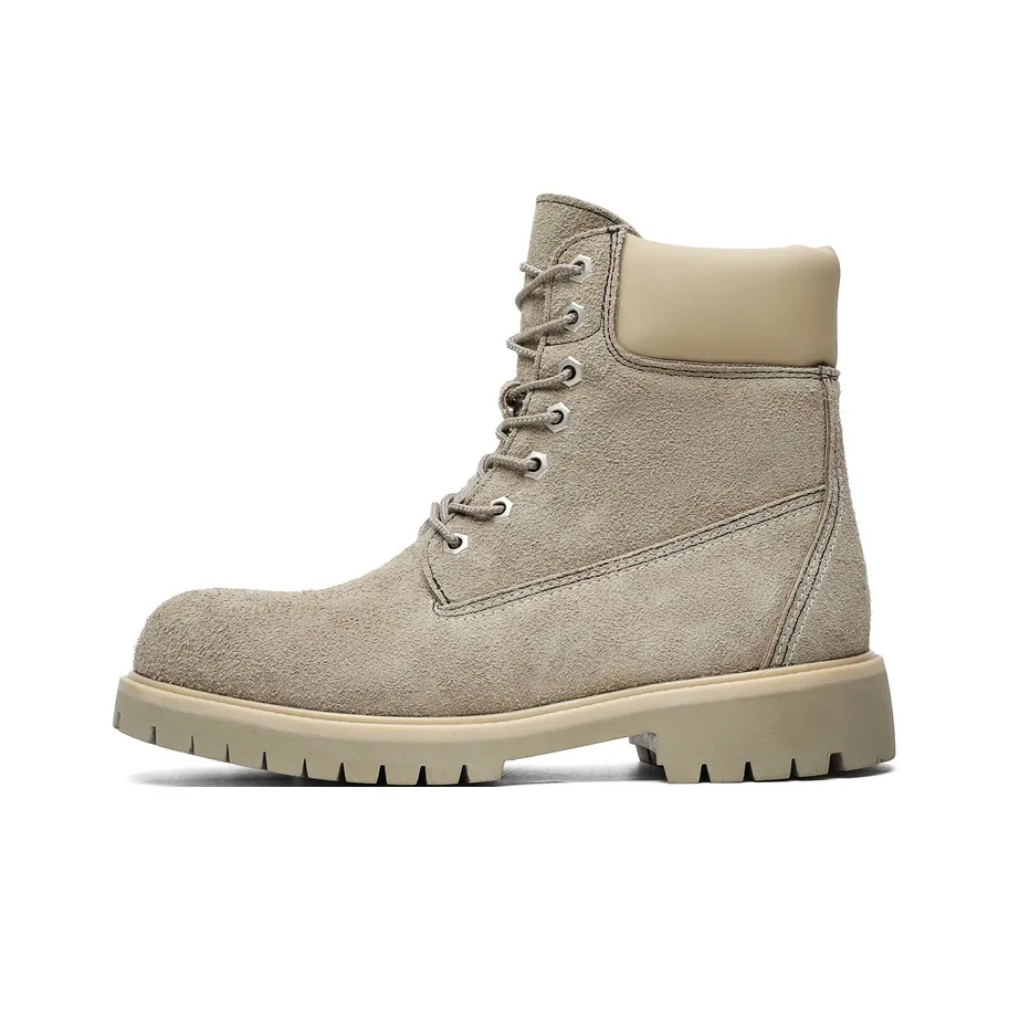 WEISHIBANGWEI Short Martin Boot Unisex Khaki