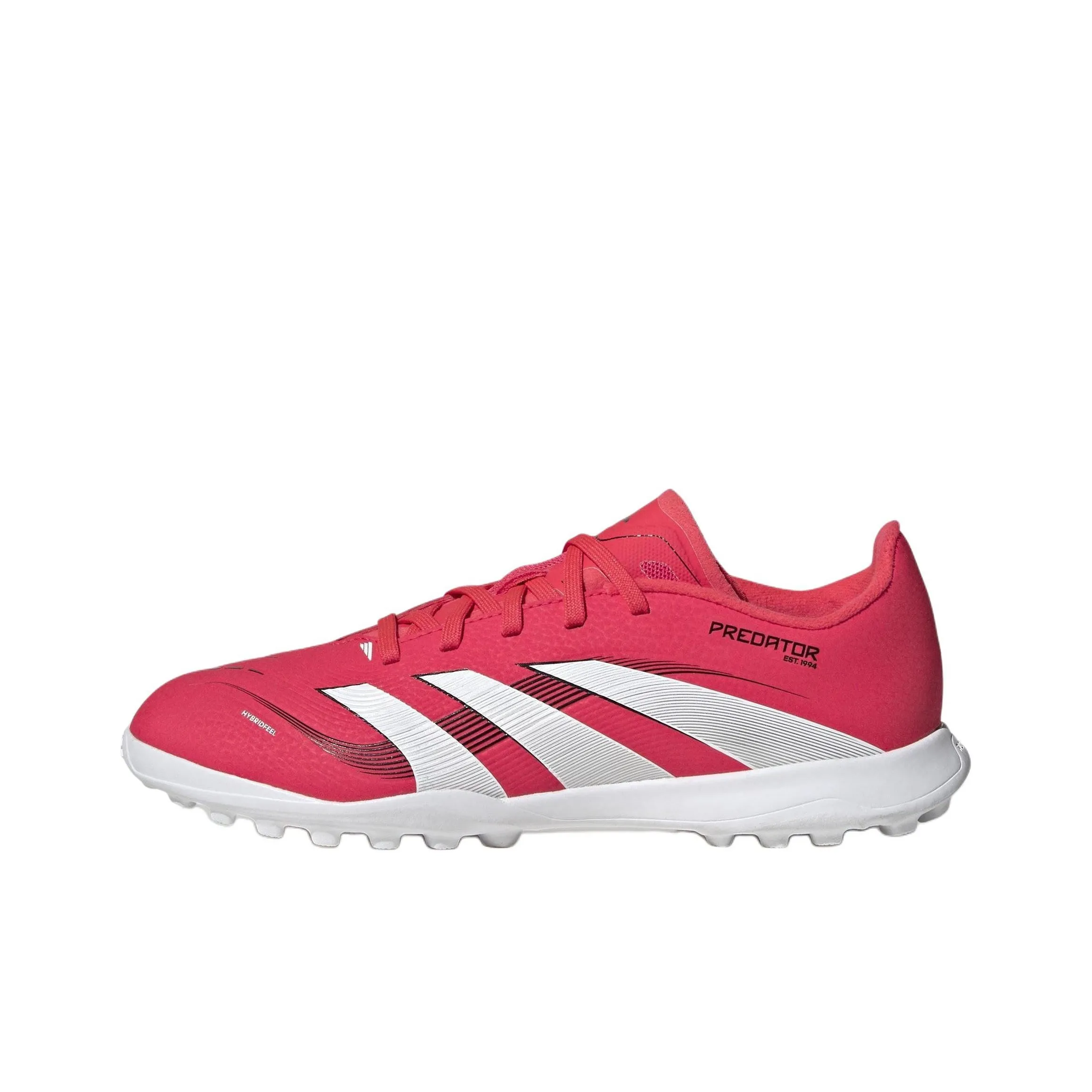 Adidas PREDATOR LEAGUE Anti Slip Wear Resistant Low Top Kids' Soccer Shoes Red White Kids'