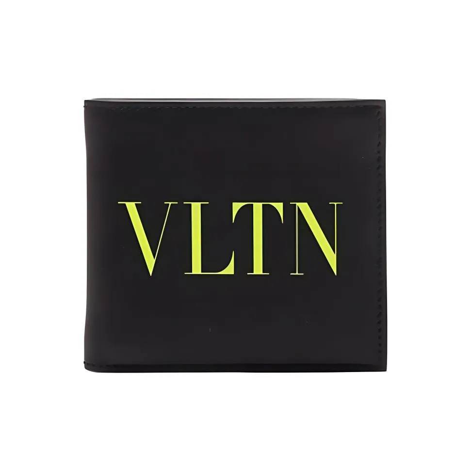 valentino ballerina Cow Leather Wallet Men's Black
