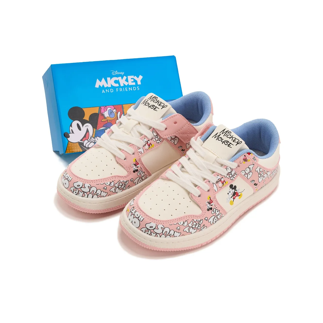 Disney Mickey Series Slip-resistant Abrasion-resistant Low Top Скейтборд Кроссовки Женские