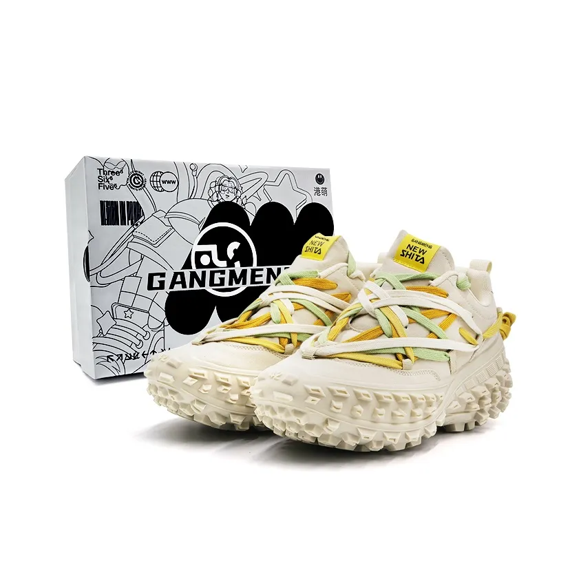 Hong Kong Meng массивные кроссовки Low Top Ecru Unisex