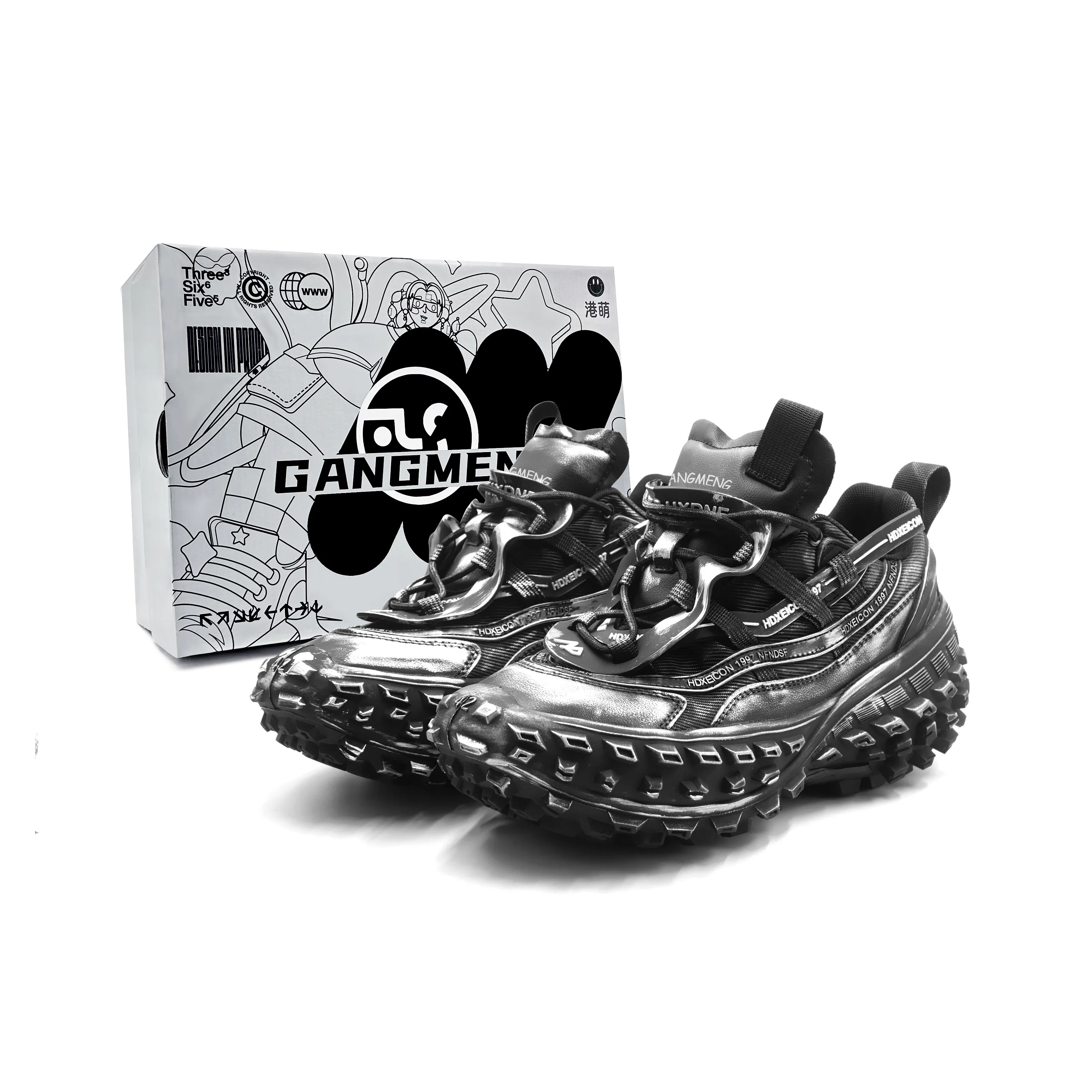 GANGMENG Винтаж Удобный Коммутирование Универсальный Tire Обувь