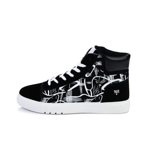 NANJIREN Кроссовки для скейтбординга High Top Черные Мужские