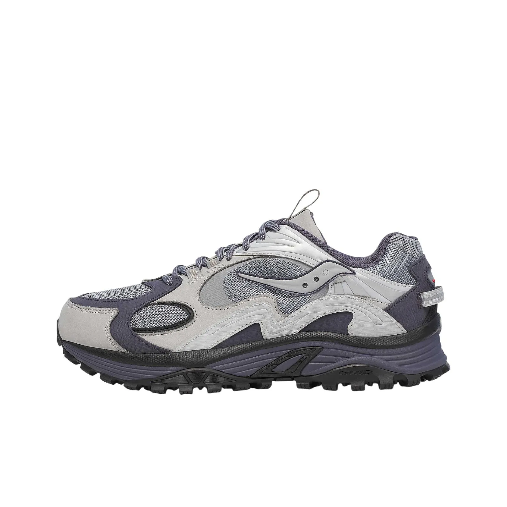 Saucony Slip-resistant Abrasion-resistant Low-top Trail Running Shoes Unisex Gray Сaucony Противоскользящие Износостойкие Низкие Кроссовки для Беговых Трейлов Унисекс Серый