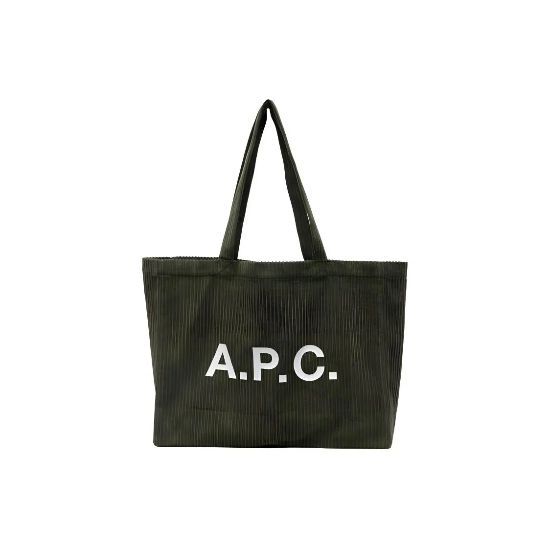 A.P.C Хлопок Вельвет Тоут Сумка Сумка для покупок Сумка Сумка через плечо Мужская Лесной Зеленый