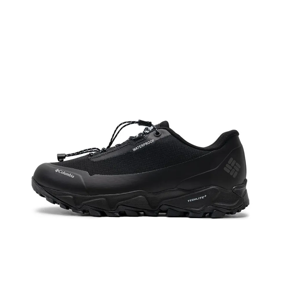 Columbia Cushioned Slip-Resistant Abrasion-Resistant Low-Top Trekking Shoes Men's Black