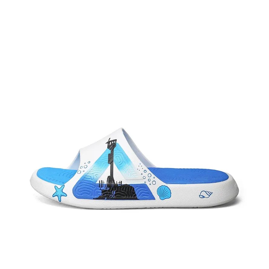 PEAK Tai Ji1,0 Амортизация Противоскользящие Устойчивые к истиранию Слипоны Мужской Айвори Цвет Синий