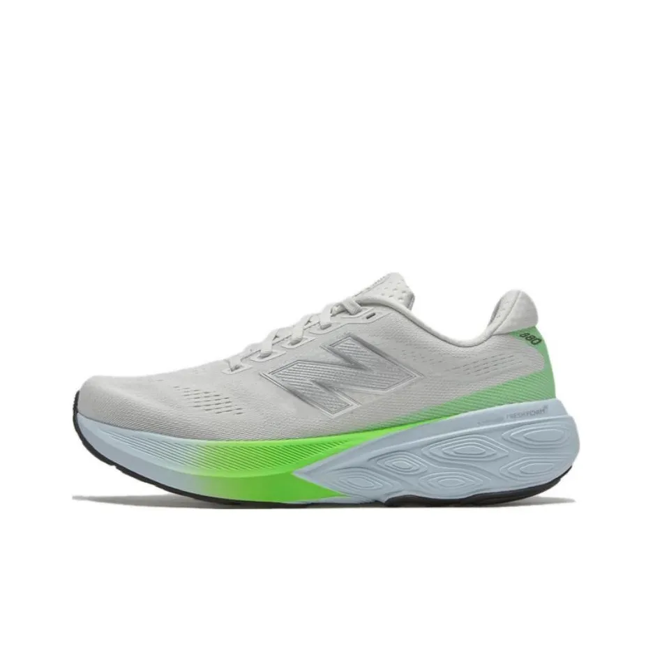 New Balance Fresh Foam X 880 V15 Low Top Running Shoes Women's Gray Green Loose Fit