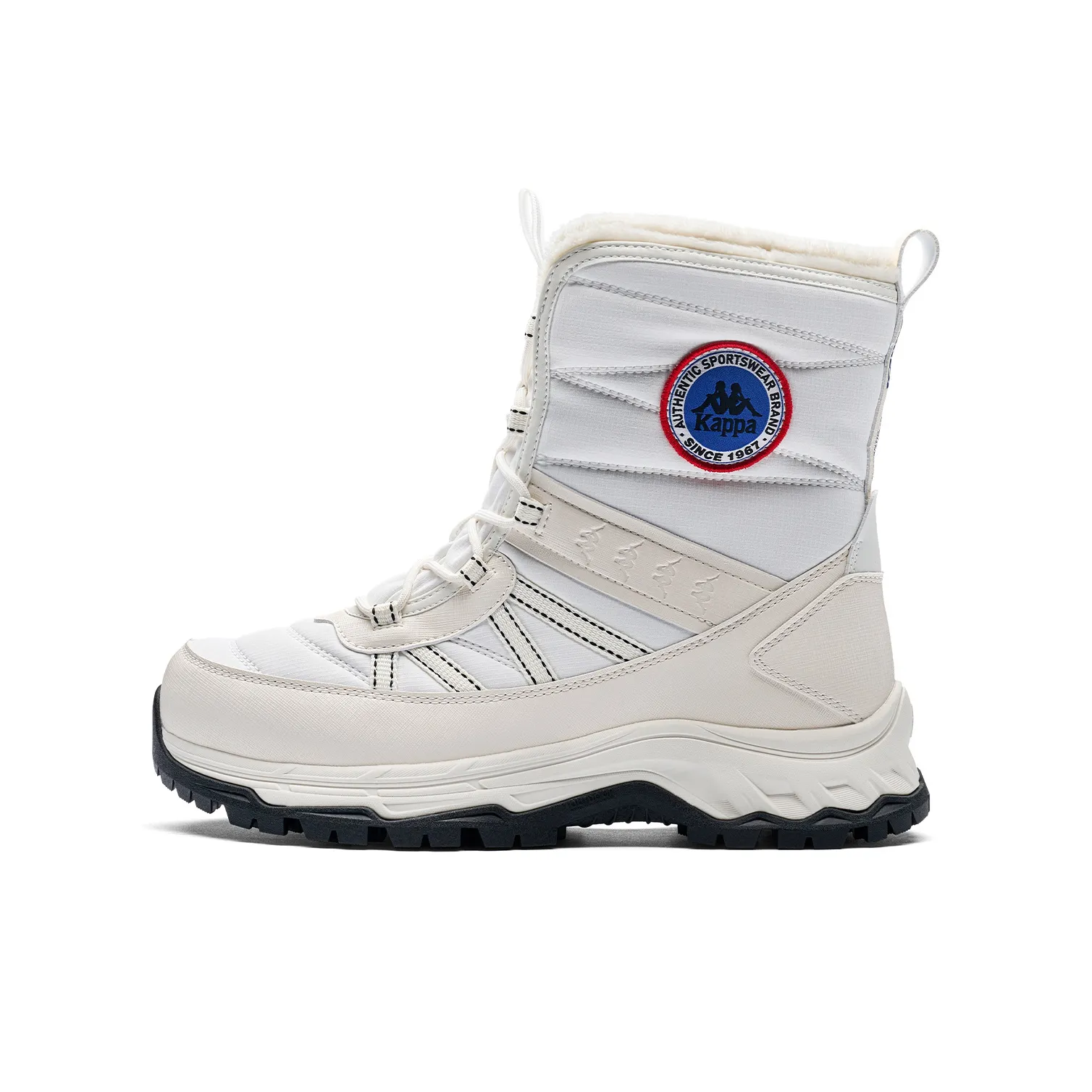 KAPPA Спина на Спине Термические Устойчивые к Износу Противоскользящие Носки Экипаж Сноубутсы Унисекс Белый Черный