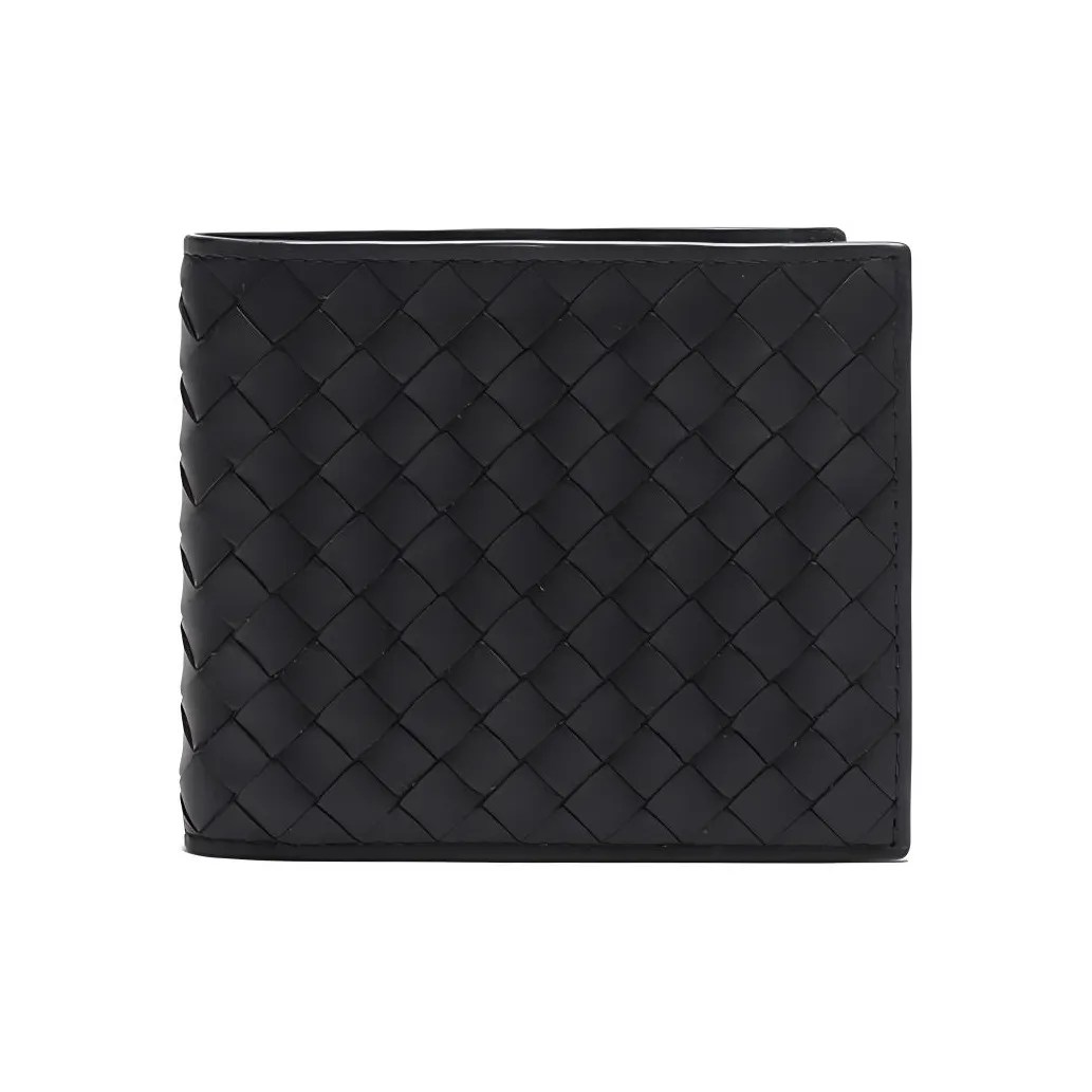 Bottega Veneta Intrecciato Leather Wallet Men's Black