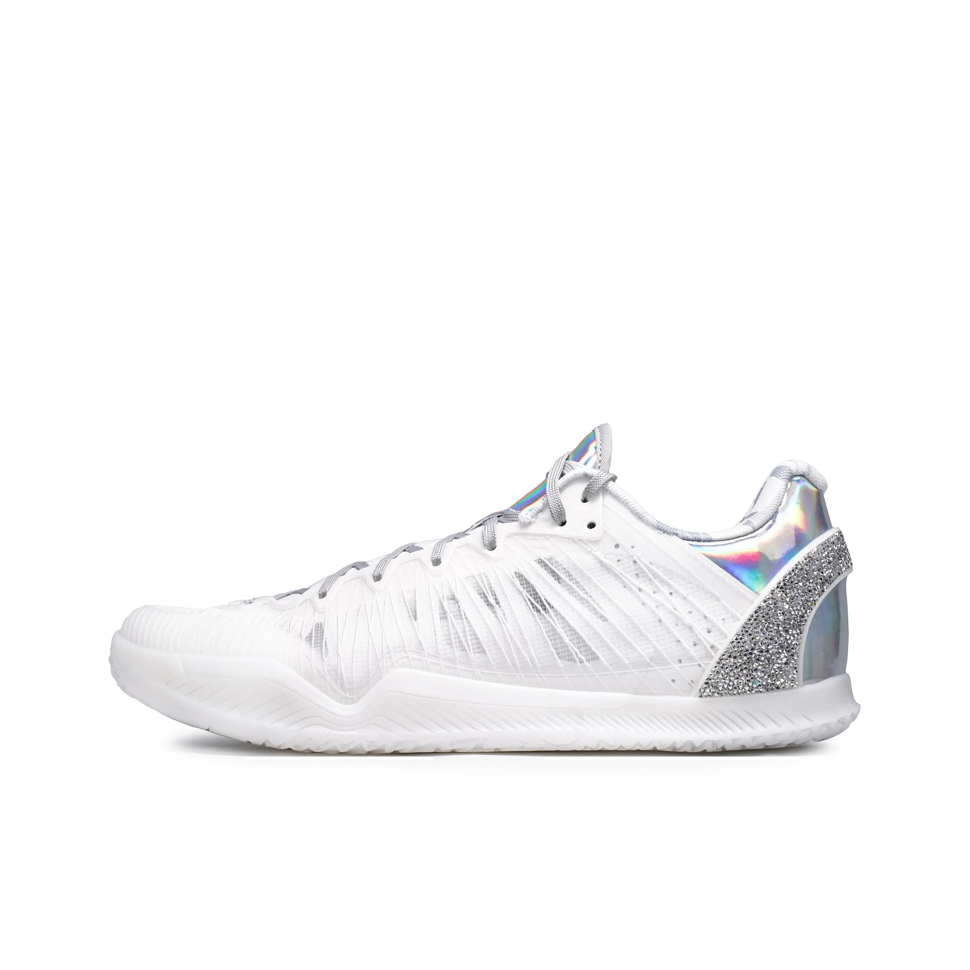 crystal-buckle leather sandals Pink Player 1 Cushioning Anti Slip And Wear Resistant Low Top Basketball Shoes Unisex White Gray