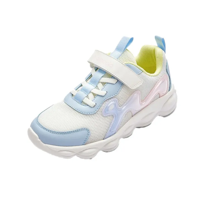 BALABALA Slip Resistant, Abrasion Resistant, Breathable Kids' Running Shoes White Flower Tone Teenagers