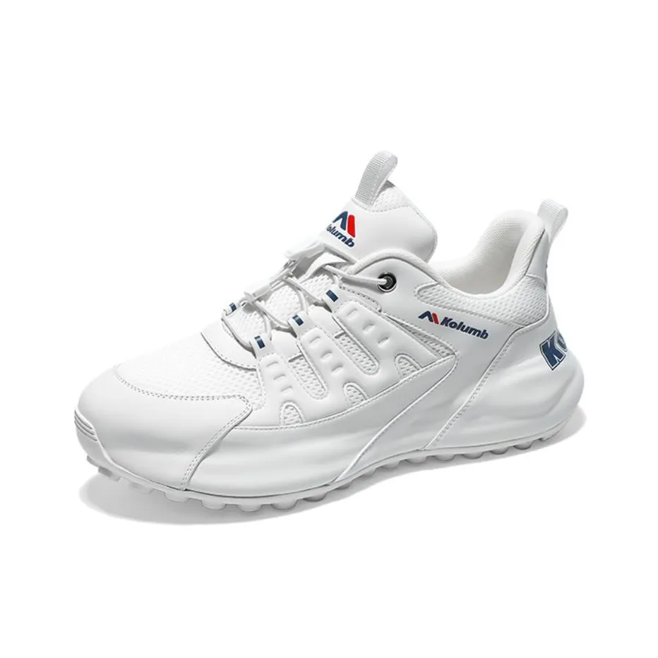 KOLUMB Амортизация и Дышащий Низкий Топ Casual Мужской Белый