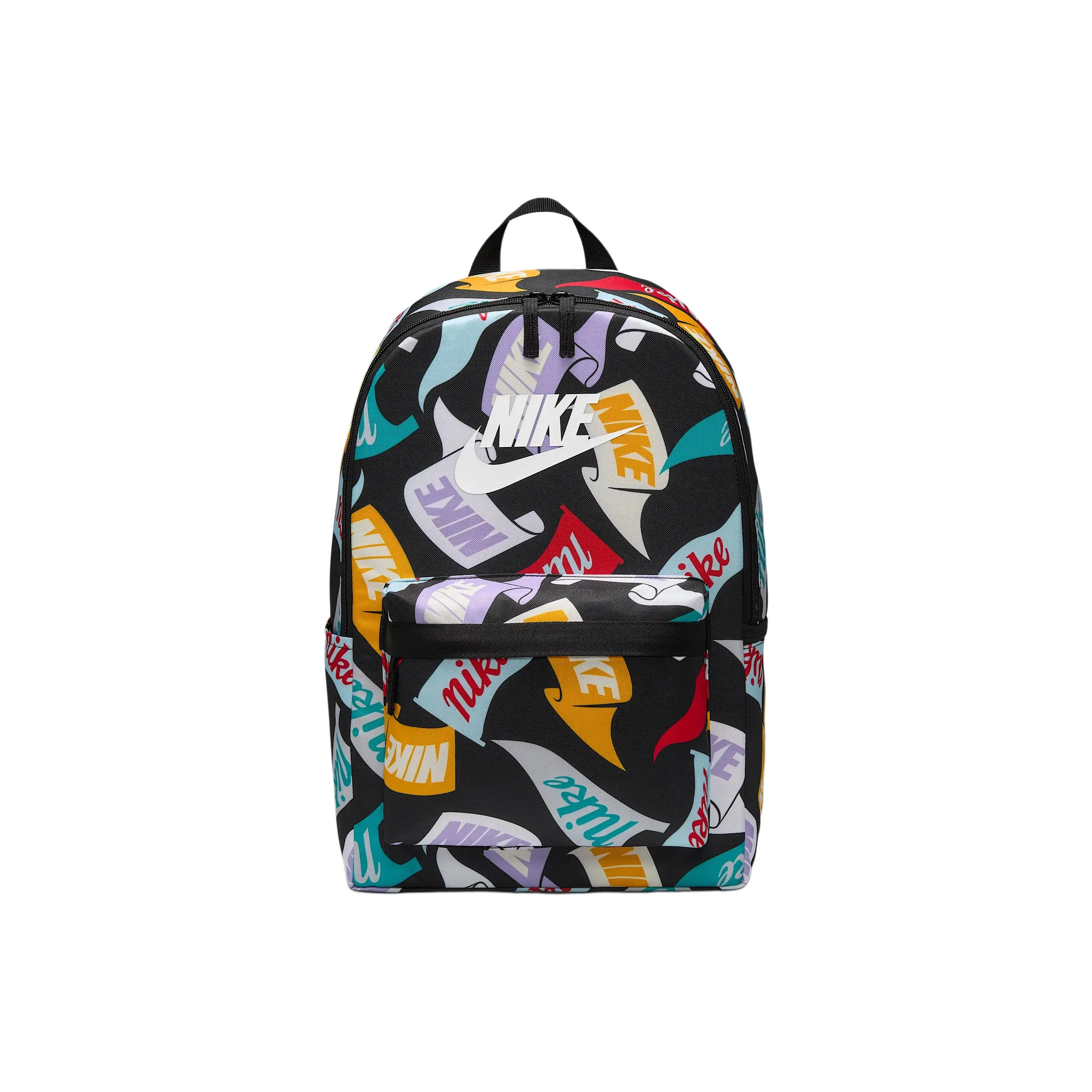 Nike Heritage Полиэстер Рюкзак Стандартный Унисекс Черный и Многоцветный