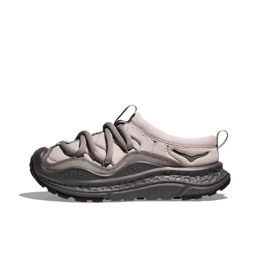 HOKA ONE ONE Ora Primo Slip Resistant Warm Low Top Casual Shoes Unisex Stardust Gray