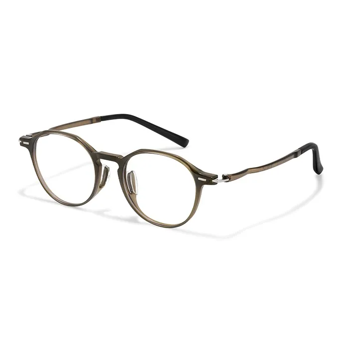 PARMU TR90 Нержавеющая Сталь Круглые Оправы для Очков Унисекс