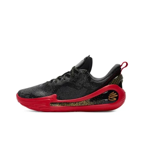 Under Armour Curry 12 Баскетбольные кроссовки Низкие Топы Черно-серый Цвет Унисекс