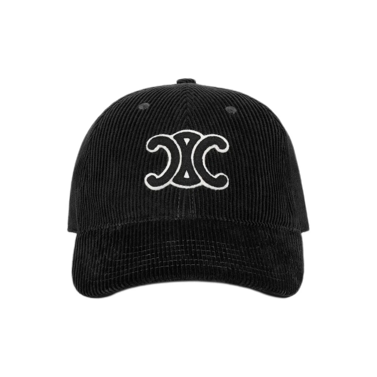 CELINE Triomphe Baseball Cap In Corduroy