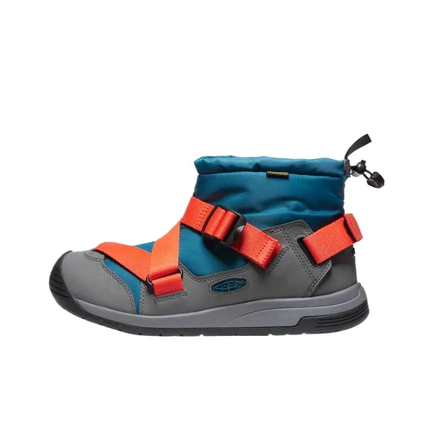KEEN HOODZERA Short Snow Boots Men's Blue Orange