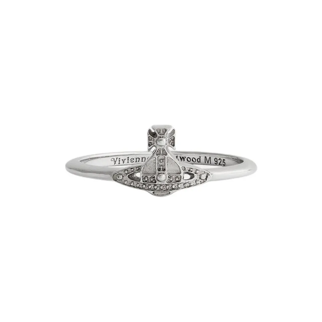 Vivienne Westwood Recycled Silver Rings Unisex Silver