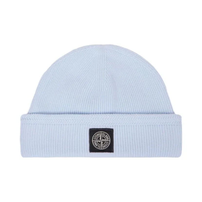 STONE ISLAND Хлопок Шапки-бини Унисекс Небесно-голубой