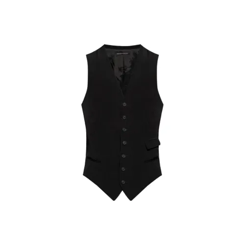 Yohji Yamamoto Pour Homme Черный Мужские Жилеты