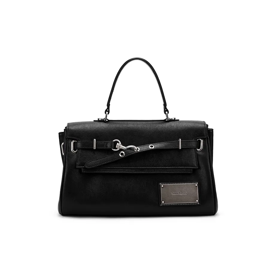 MCMIKO Сумка через плечо из коровьей кожи женская черная