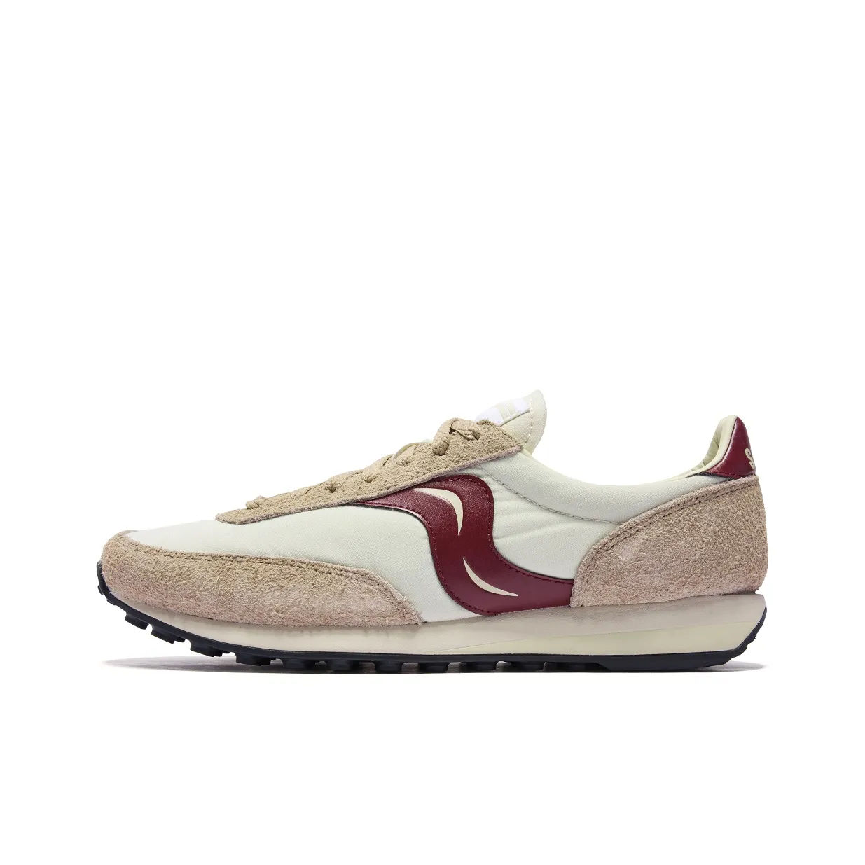 Saucony Anti Slip Wear Resistant Low Top Thin Sole Style Vintage Casual Shoes Unisex Brown Red