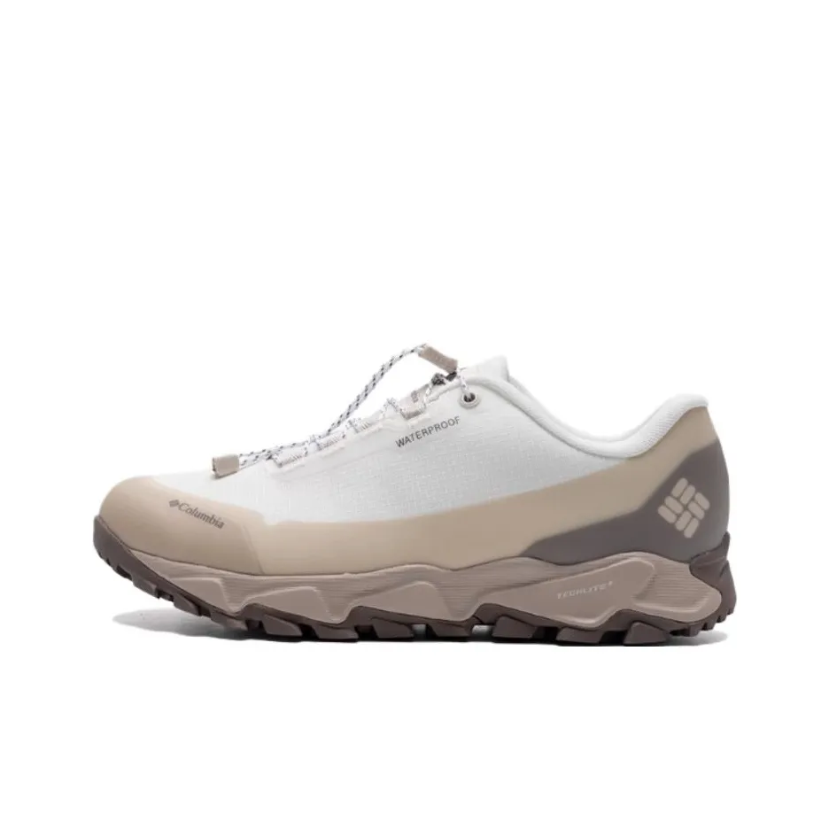 Columbia Походовые амортизаторы Shock Absorbers противоскользящие устойчивые к истиранию низкий топ походная обувь мужская белый коричневый