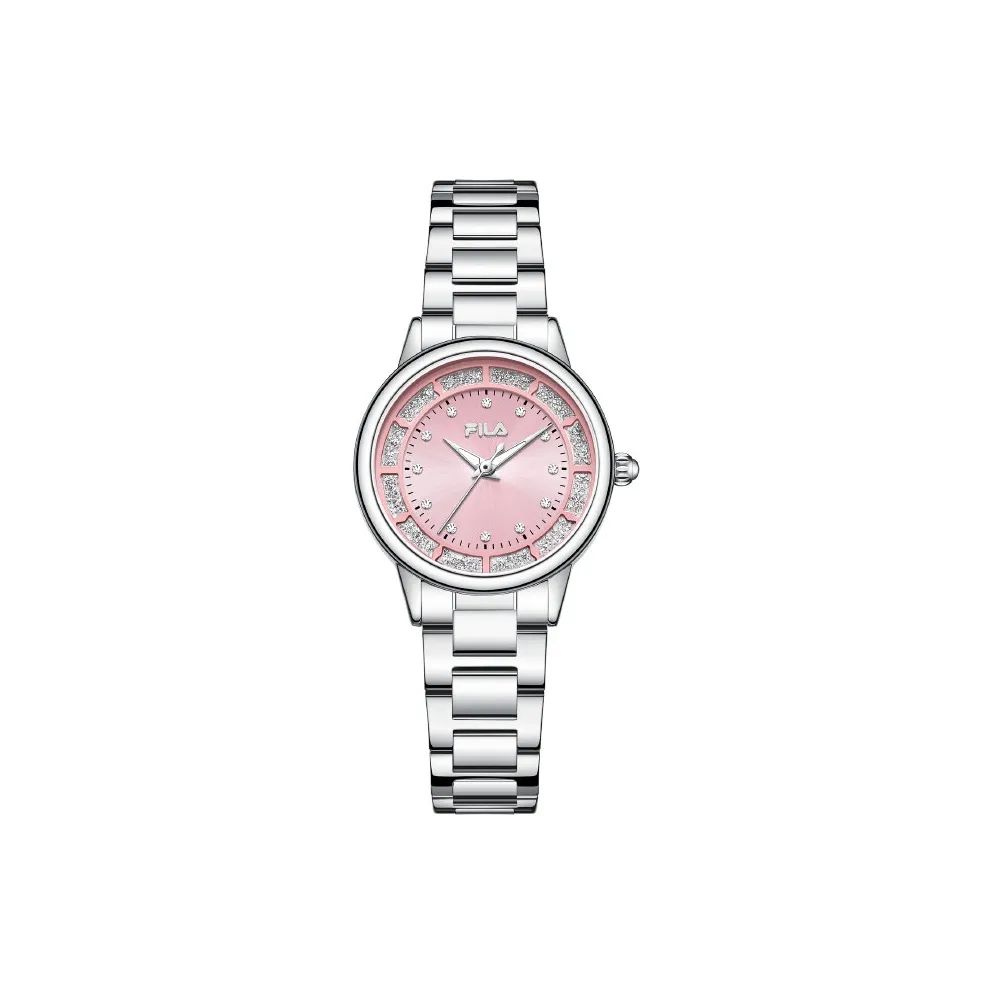 FILA Наручные часы Кварцевый механизм Стальной ремешок Розовый циферблат Женские часы Любовь с первого взгляда Романтическая коробка