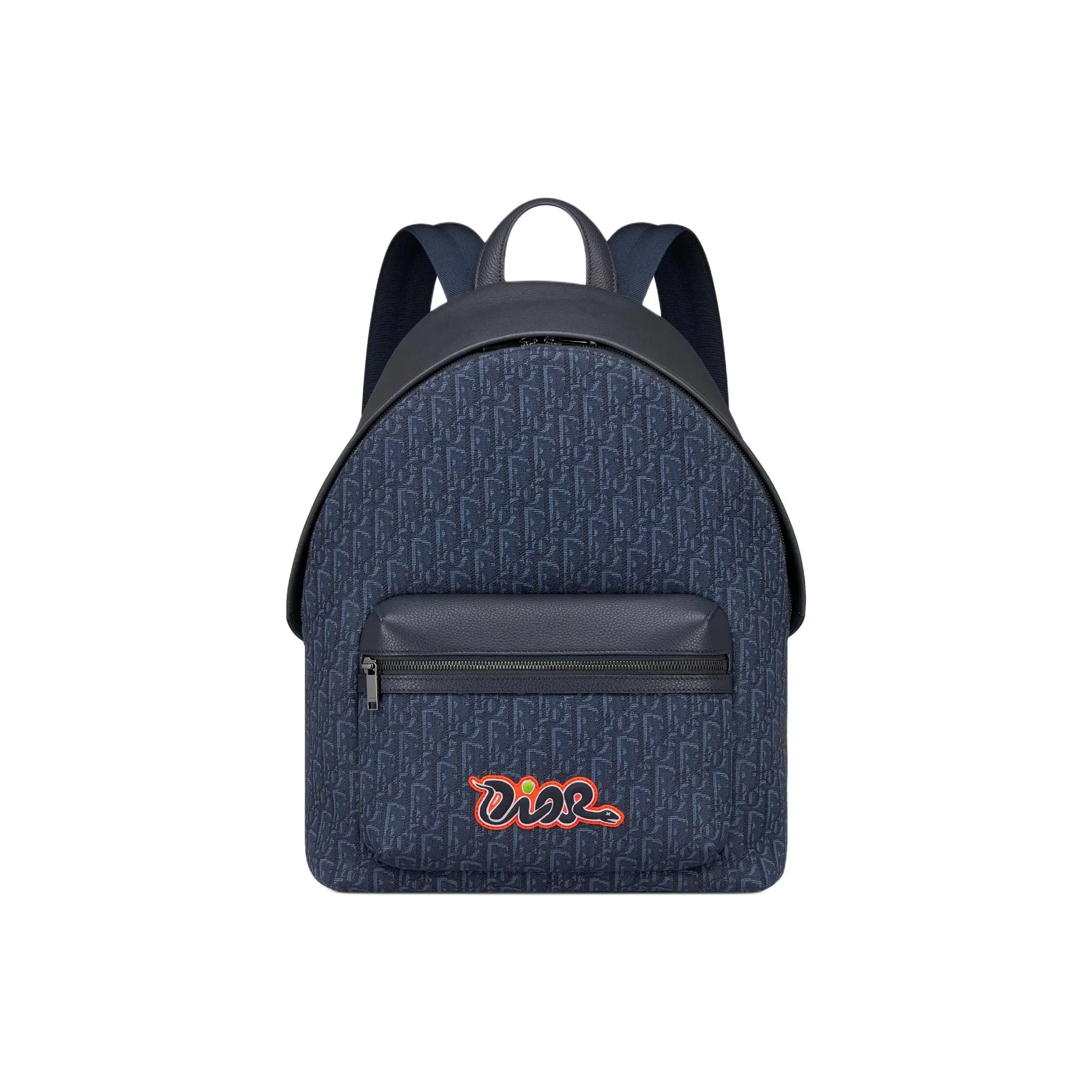 DIOR KAWS Collaboration Rider 2.0 Fabric Backpack Women's Marine Blue