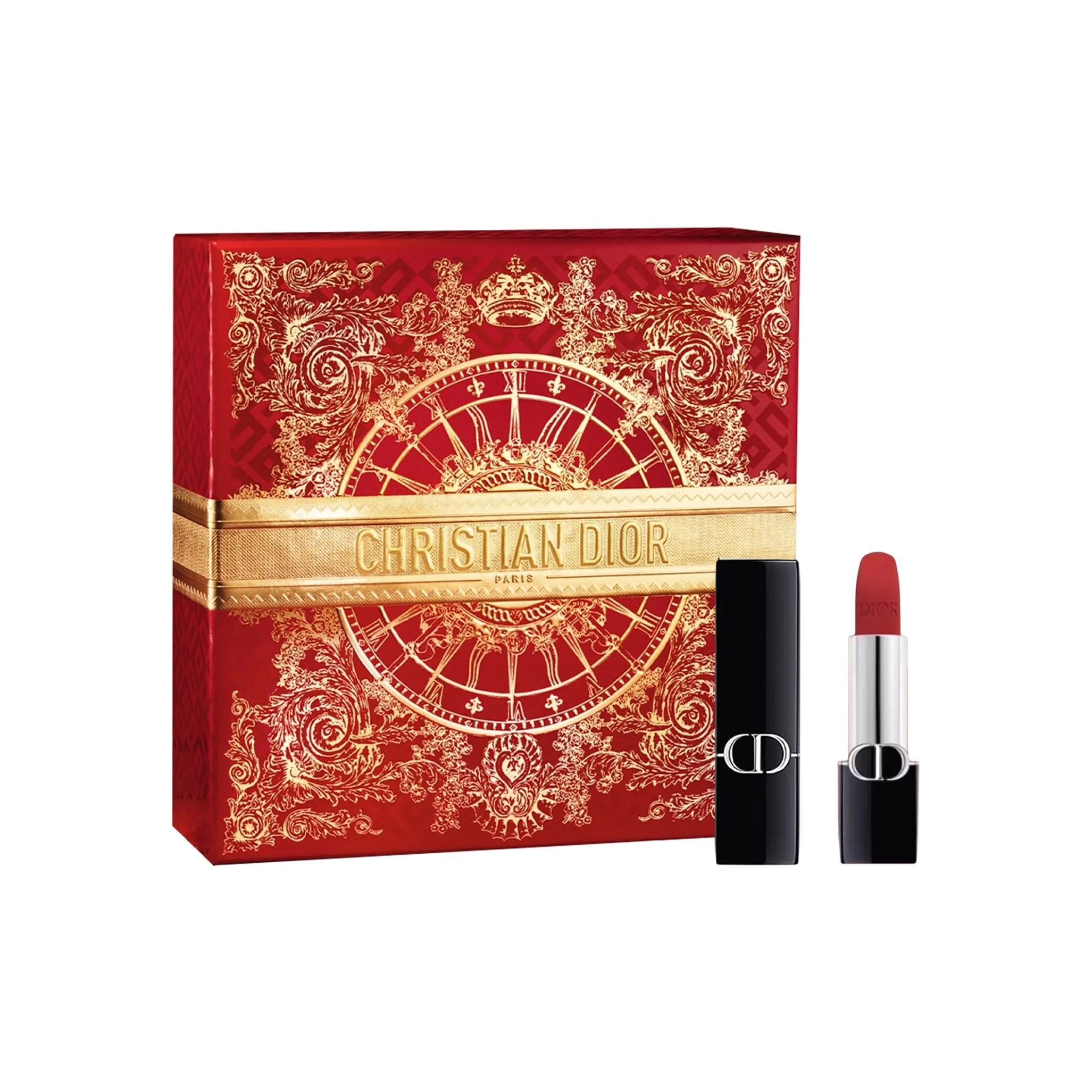 DIOR Ярко-синий Золотой Флис Туманный Помада Мягкий матовый Естественный Тон 3,4Г 3,5Г