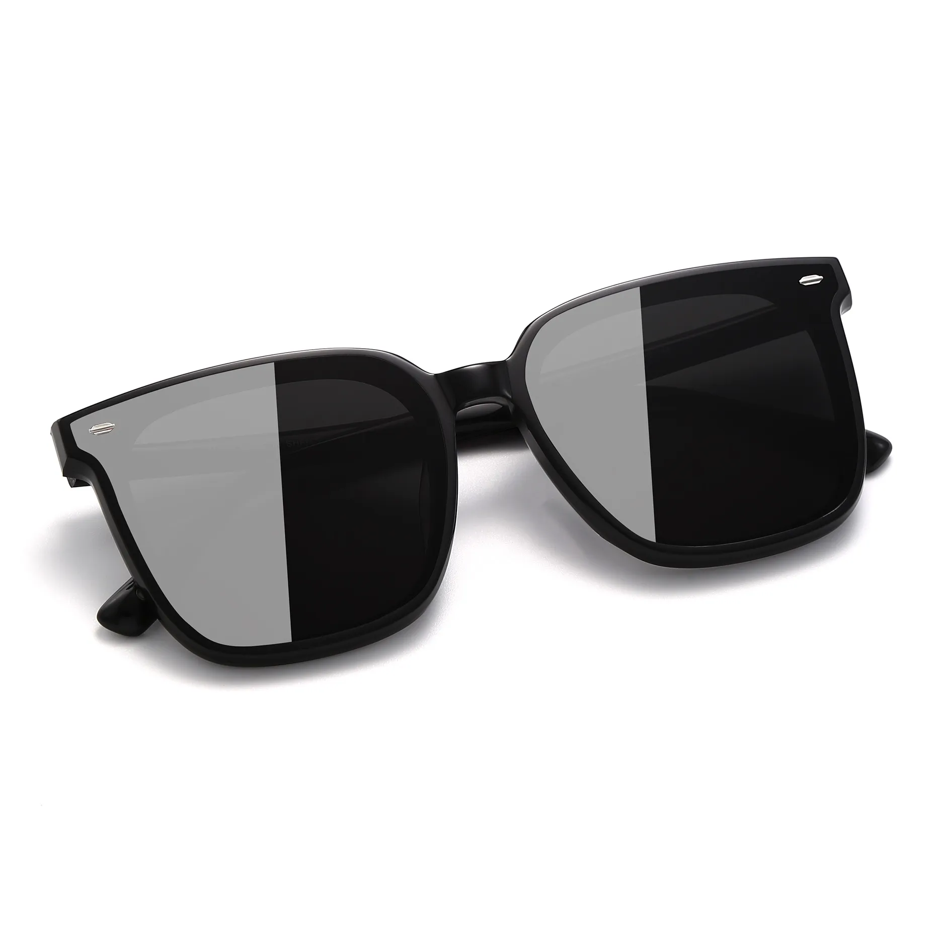 PULAIS Plate Frame Square Sunglasses Men's