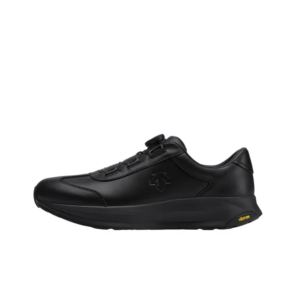 DESCENTE DUALIS Urban Commuting Abrasion Resistant Slip Resistant Low Top Casual Shoes Men's Black
