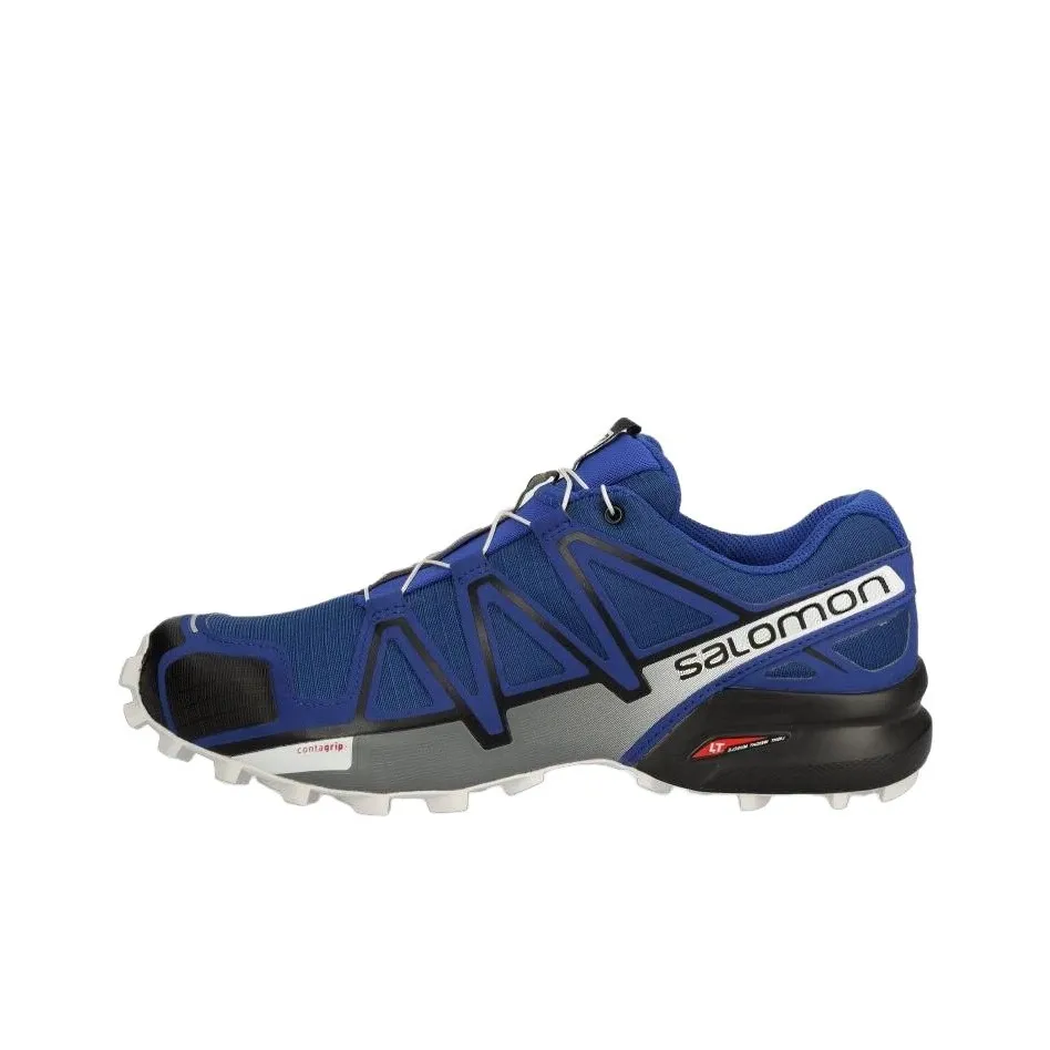 SALOMON Speedcross 4 Anti Slip Wear Resistant Low Top Hiking Shoes Men's Blue