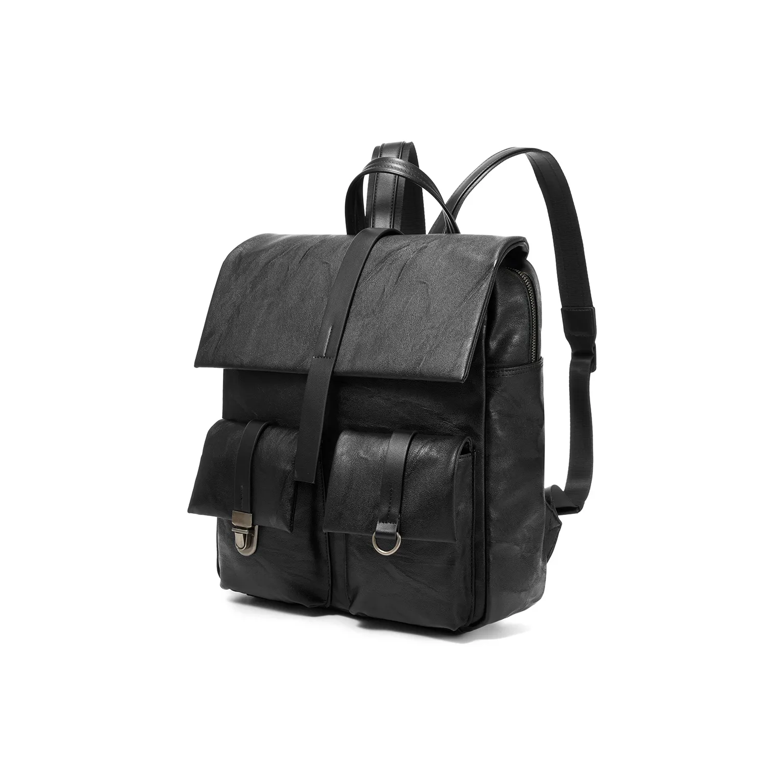 Yawei Kuroda ПУ (полиуретан) Рюкзак Унисекс Черный