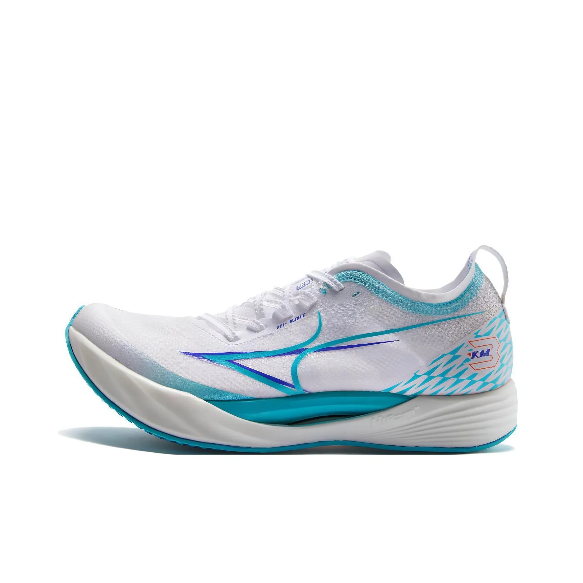 HEALTH KM3 Slip Resistant Low Top Training For Long Distance Running And Sprinting Running Shoes Unisex Blue White