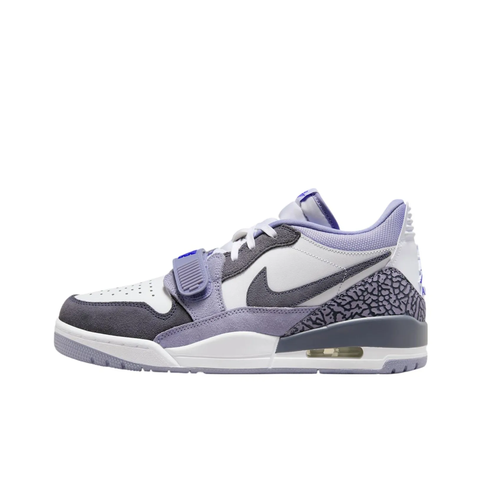 Jordan Legacy 312 Anti-Slip Wear-Resistant Low-Top Vintage Basketball Shoes Men's White Black Purple