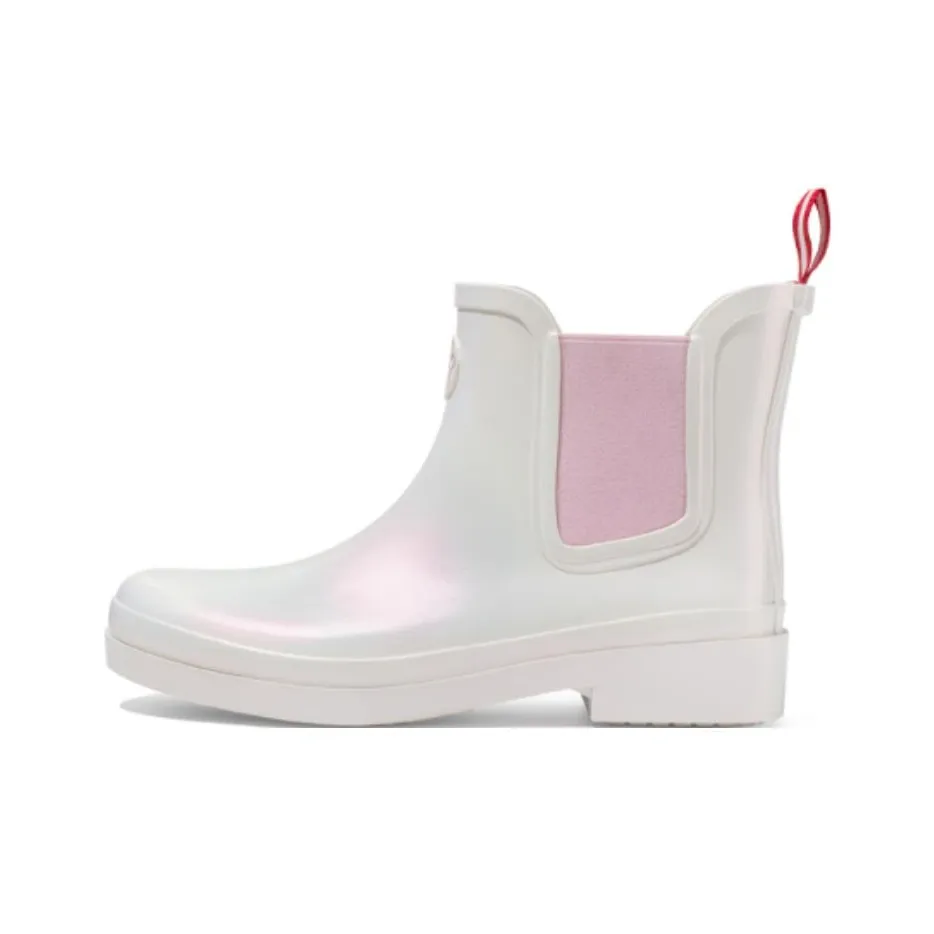 Star Flowers Водонепроницаемые Резиновые Сапоги Женские Pearl Pink White