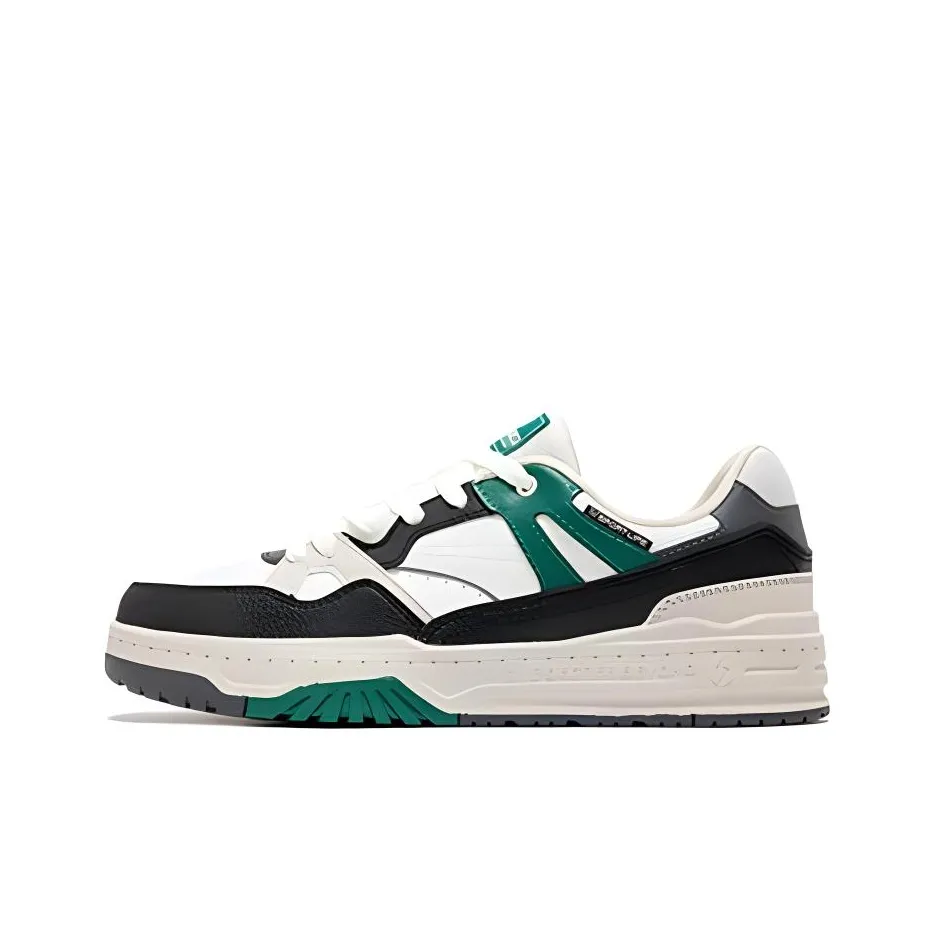 361° Slip Водонепроницаемый Устойчивый к истиранию Низкий Топ Скейтбординг Кроссовки Мужские Белый Черный