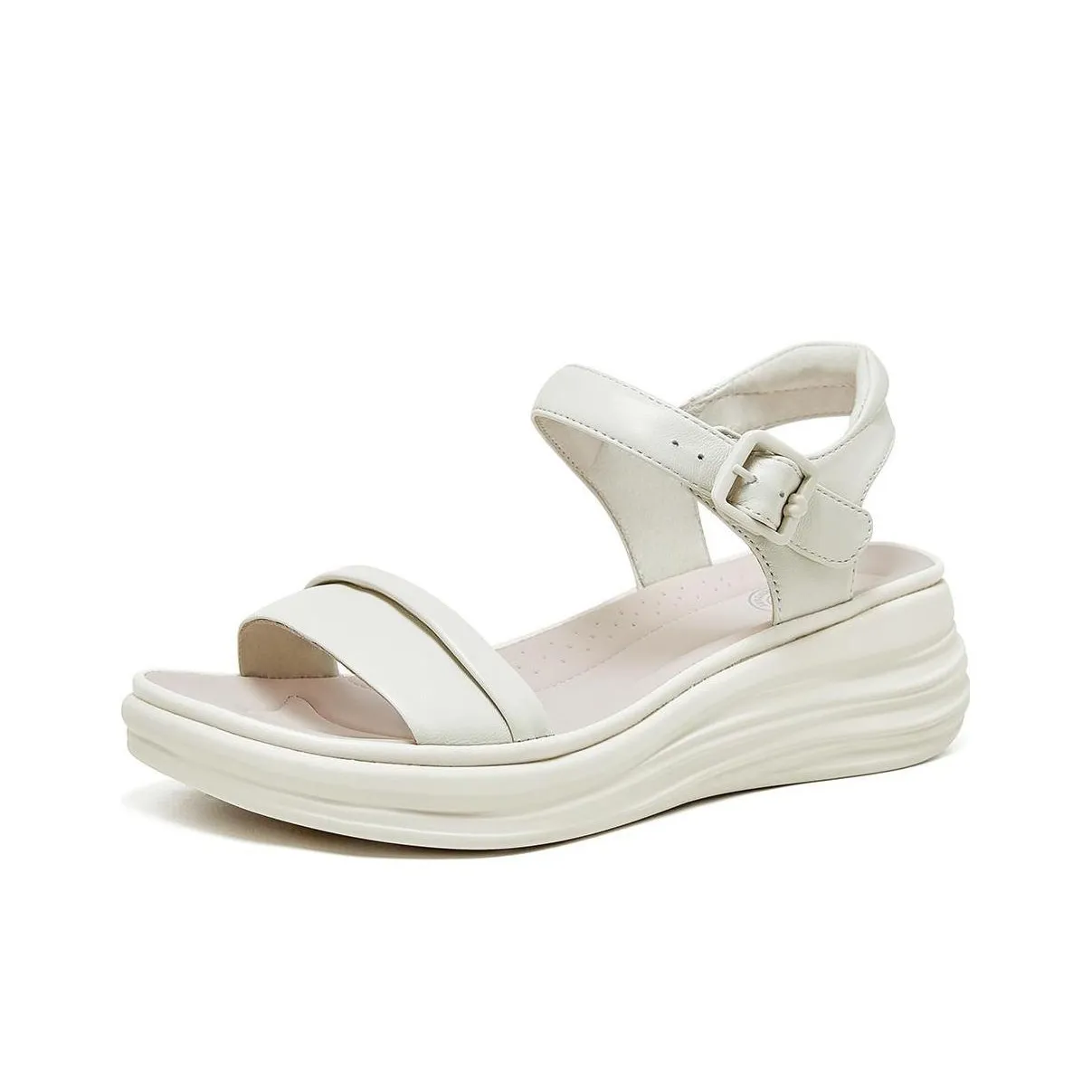 CAMEL Beach Sandals Women's White/Apricot