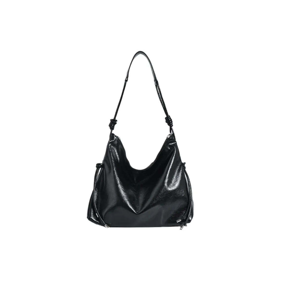 NOMK ПУ (полиуретан) Тоут Сумка Сумка для покупок Сумка на плечо Женская Черная Бургунди