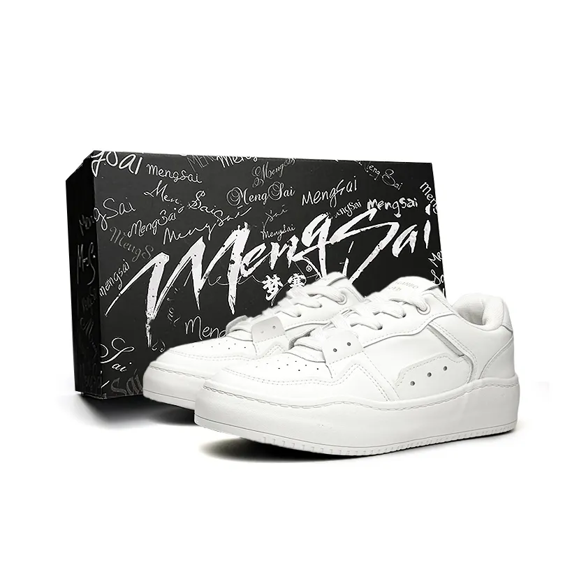 Mengsai Slip-resistant Shock Absorbers с устойчивостью к истиранию Низкие кеды для скейтбординга Женские Бежевые