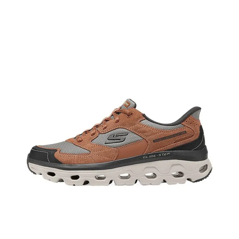 Skechers OUTDOOR MENS Устойчивый к истиранию Низкий Топ Уличная обувь Мужская Красновато-коричневый