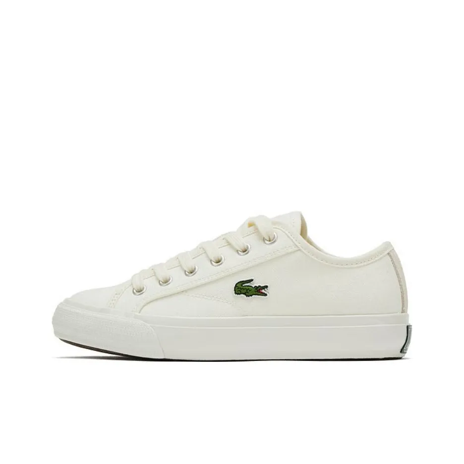 LACOSTE Low Top Canvas Shoes Women's White