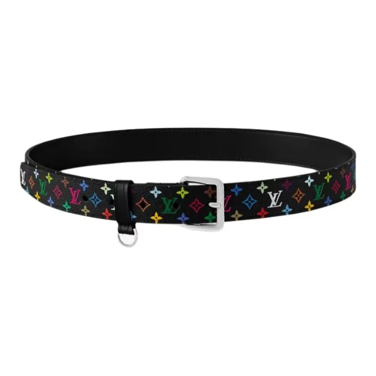 LOUIS VUITTON X Takashi Murakami Lv D Ring 30mm Belt